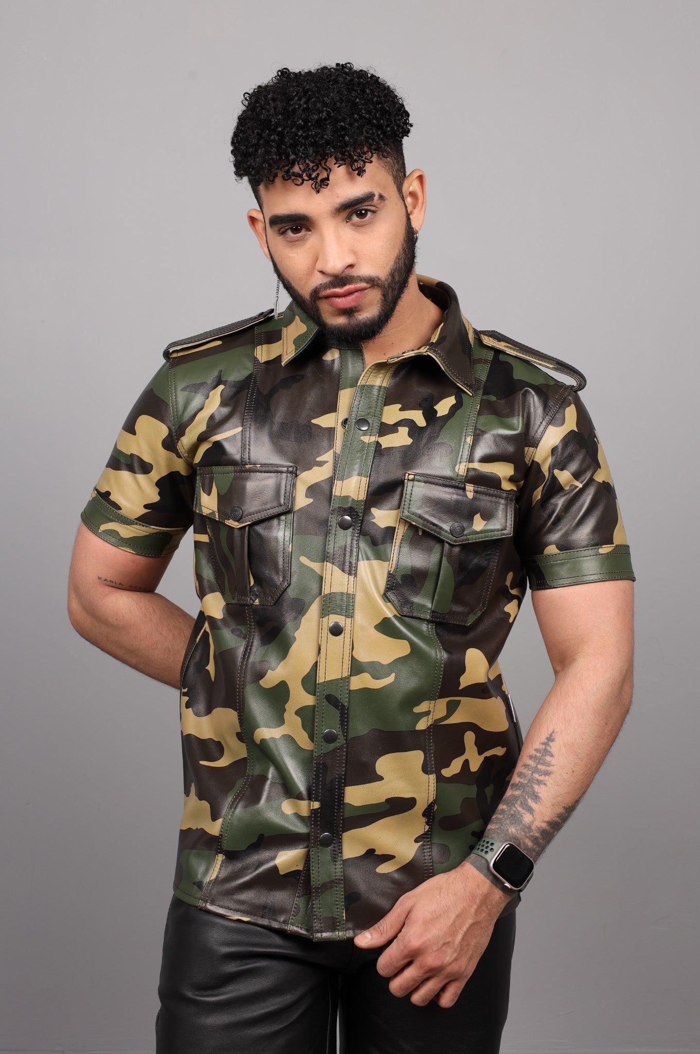 Green camo blouse